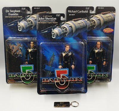 BABYLON 5: SHERIDAN, GARIBALDI,FRANKLIN +CLAUDIA CHRISTIAN SIGNIERTER SCHLÜSSELRING (VGL.)