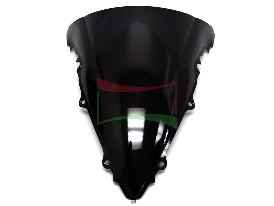 Parabrisas negro doble burbuja para Yamaha YZF R6 2003-2005 06-09 R6S Foto 3 de 4