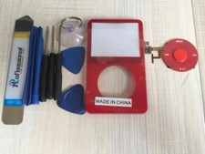 RED Front Housing Clickwheel  Center Button Home Button F iPod Video 5th 60GB
