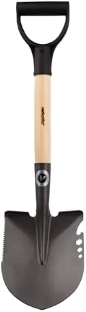 Vanga a Punta in Acciaio Temprato - 75 cm - Mini Vanga Con Manico in Metallo e M