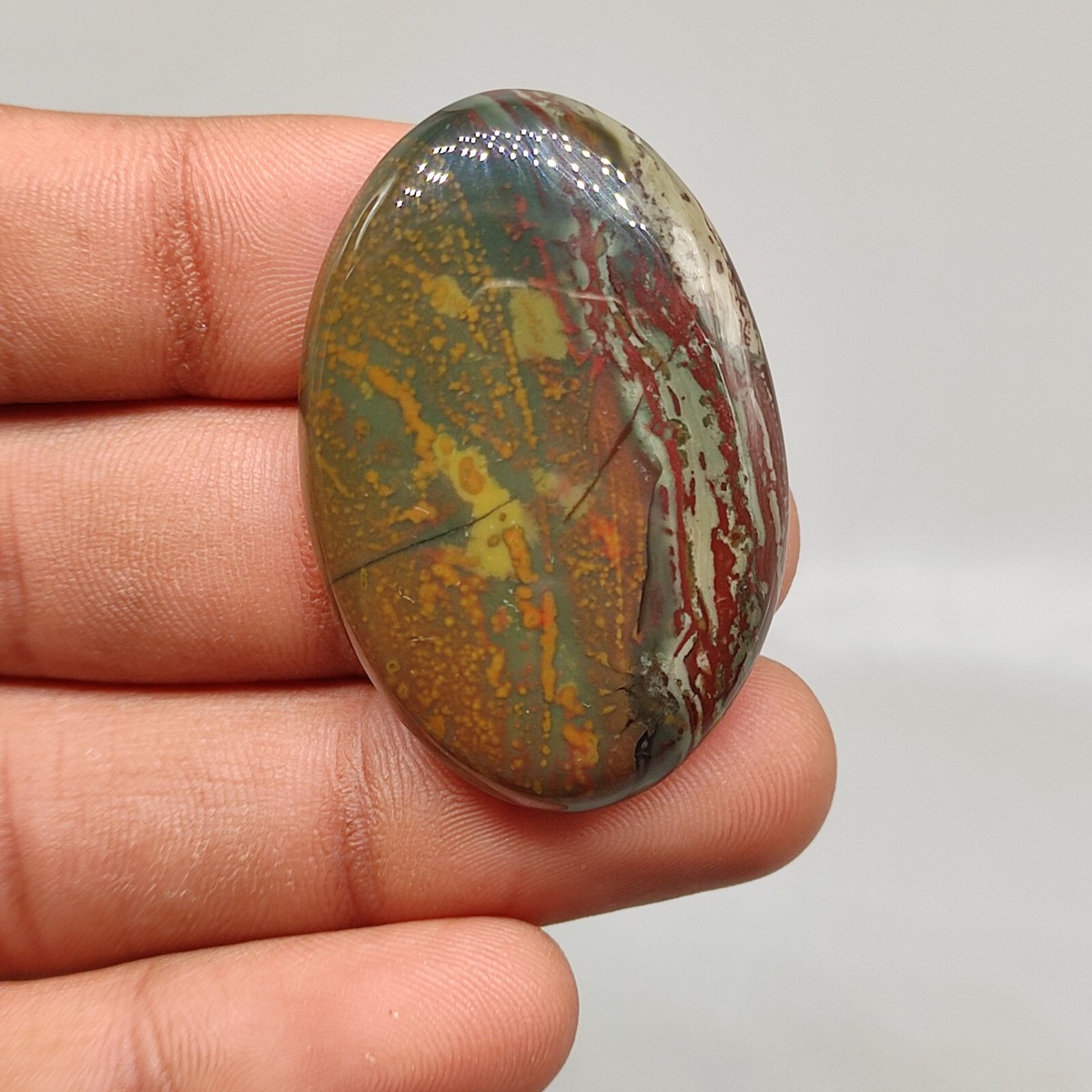 Natural Mix Colour Red Creek Jasper Cabochon Jasper Gemstone For