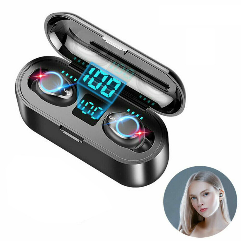 Bluetooth Headset Wireless Earphone Stereo Music Earbuds with Charging Case