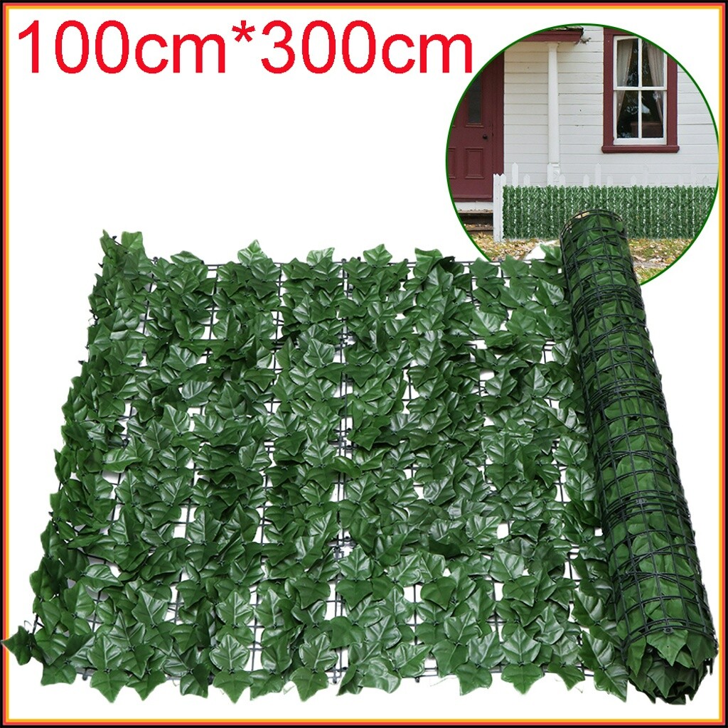 Sichtschutz Efeu Balkon Grün 100 x 300cm Terrasse