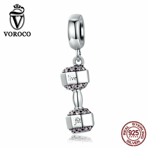Voroco Pendant 925 Sterling Silver Bead Fox Charm CZ To Women - Foto 2
