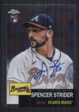 2022 Topps Chrome Platinum Anniversary Spencer Strider rookie auto Braves