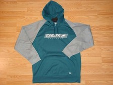 PHILADELPHIA EAGLES PULLOVER HOODIE SWEATSHIRT SIZE EXTRA LARGE VINTAGE GREEN