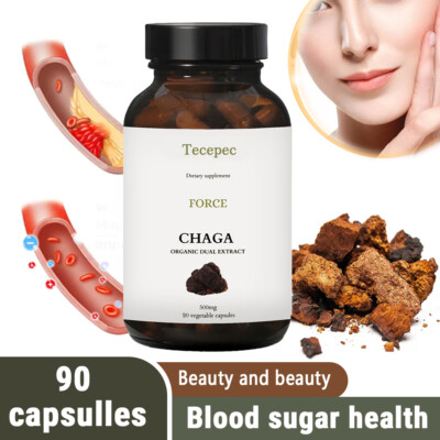 Organic Chaga Extract 500mg 30% Polysaccharides