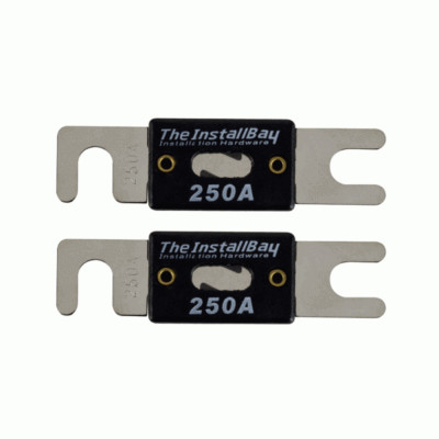 Install Bay 250A ANL Fuse  -2 pack for car audio stereo amp installation