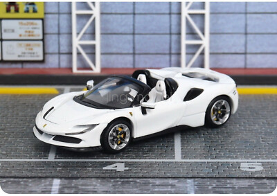ART 1/64 フェラーリSF90スパイダー Solo 1/64 Scale For Ferrari SF90 Spider Cabriolet White