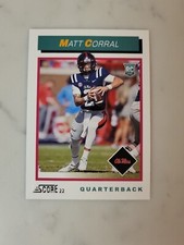MATT CORRAL RC 2022 SCORE FOOTBALL THROWBACK ROOKIE #TB2 PANTHERS
