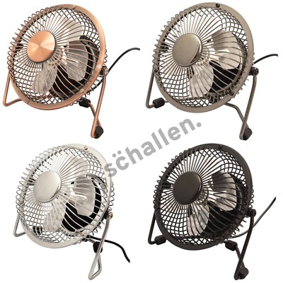 Schallen Mini Tragbarer USB Powered Schreibtisch Büro Computer PC Mac Laptop Tischventilator