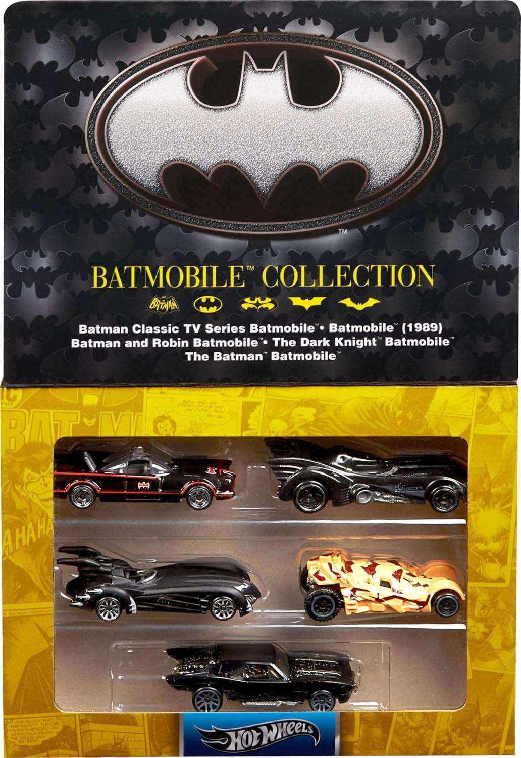 1:64 Scale Die-Cast Toy Cars, Set of 5 Batman 85Th Anniversary Vehicles with 5 D