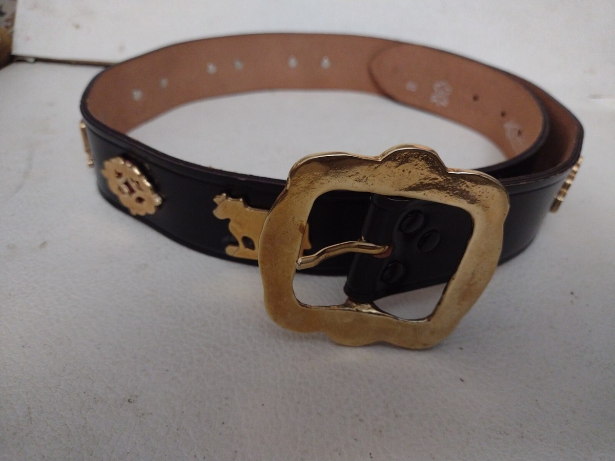 Töpfer Leather Belt with Ornate Jewel Buckle – Deep Dark Green Size 85 Toledo Leather Belt - Premium Quality Belts | Salamanca Leathers main image 4