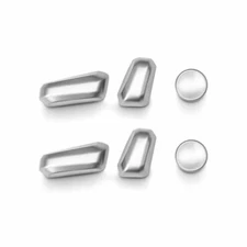 Seat Button Handle Cover Trim 6* For Lexus ES250 300h 350 2019-2023 Matte Silver