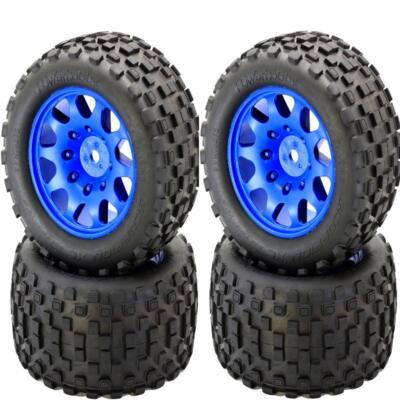 Powerhobby SCORPION XL Belted Tires / Viper Wheels (4) FOR Traxxas X-Maxx BLUE