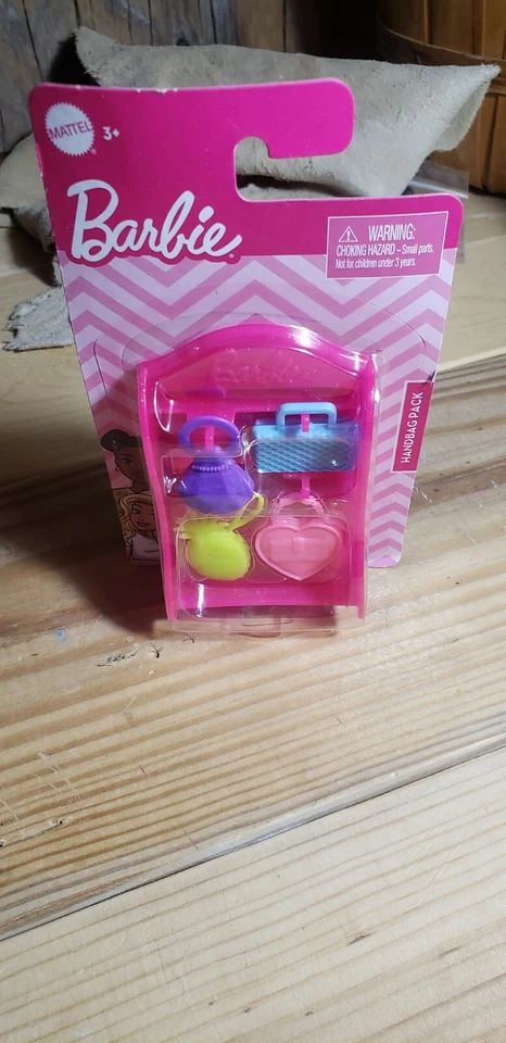 Barbie Moda Accesorio Bolso de Mano Paquete, Alto y Curvilíneo Pequeño Barbie Monedero Foto 4 de 4