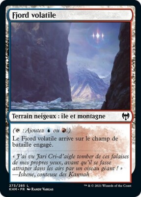 RUSH Magic Card FRANZÖSISCH Flüchtiger Fjord KHM