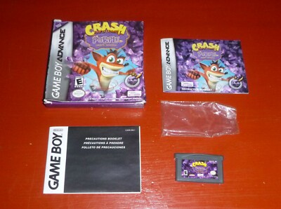 Crash Bandicoot Purple Ripto's Rampage (Nintendo Game Boy Advance, 2004 GBA)