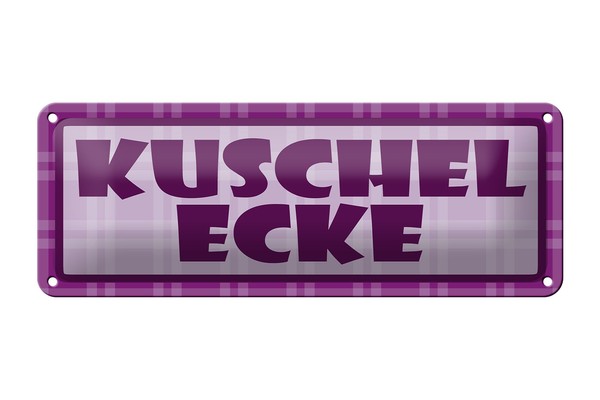 Blechschild Spaß Schild 27X10 Cm Kuschelecke Lieblingsplatz Deko Schild Tin Sign-image