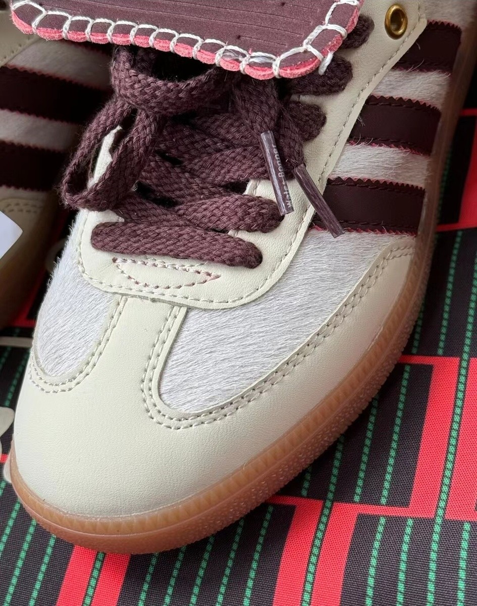 Wales Bonner Adidas Samba Pony Tonal Low Cream White US Size Wales Bonner Adidas Samba Pony Tonal Low Cream White US Size