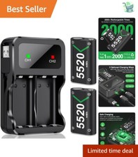 2500 Cycle Rechargeable Battery Set for Xbox One/X-Series - Maximum Gaming Time