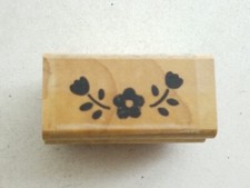 Flower Border Rubber Stamp Unbranded Unused