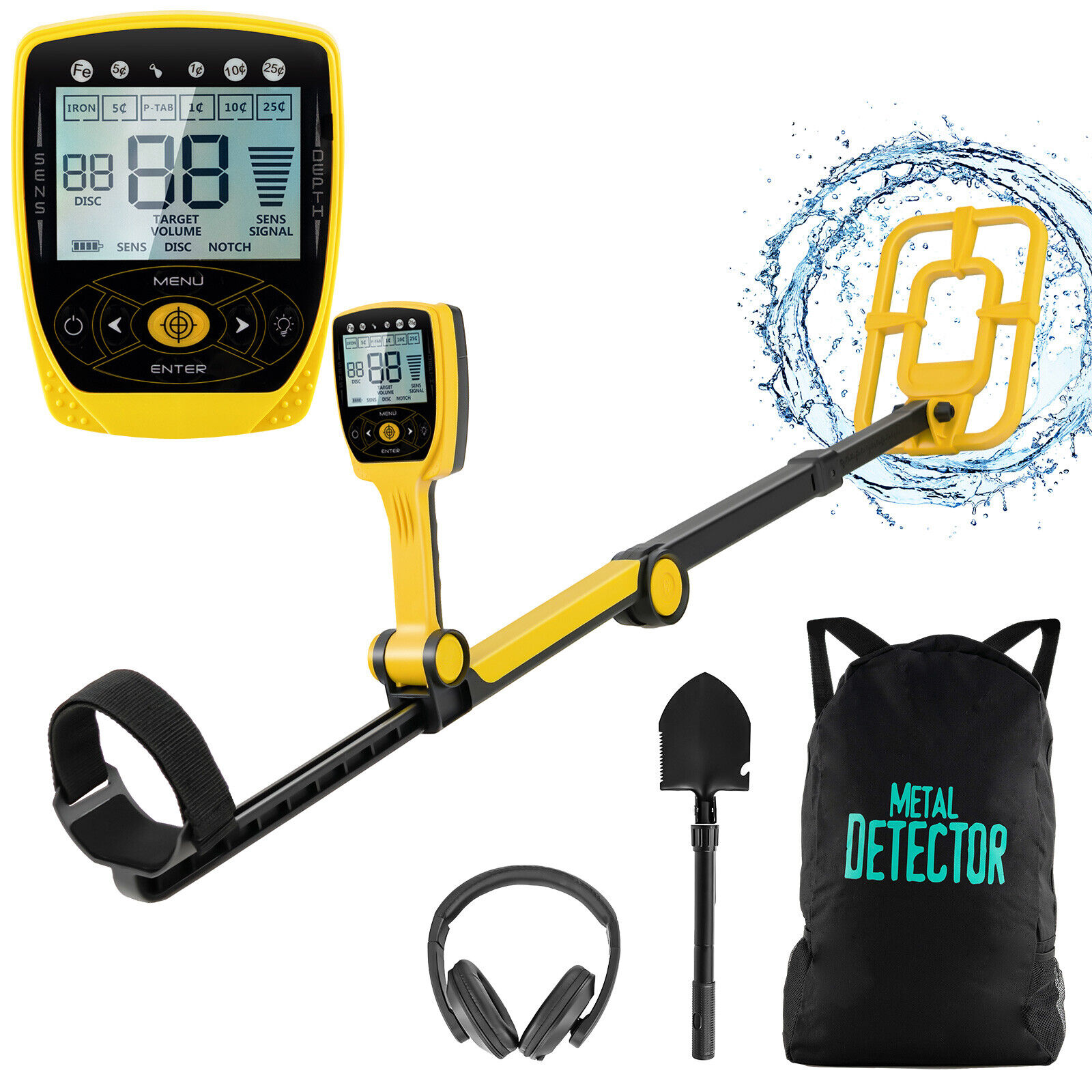 Coocheer Metal Detector Waterproof Gold Digger for Adults Kids