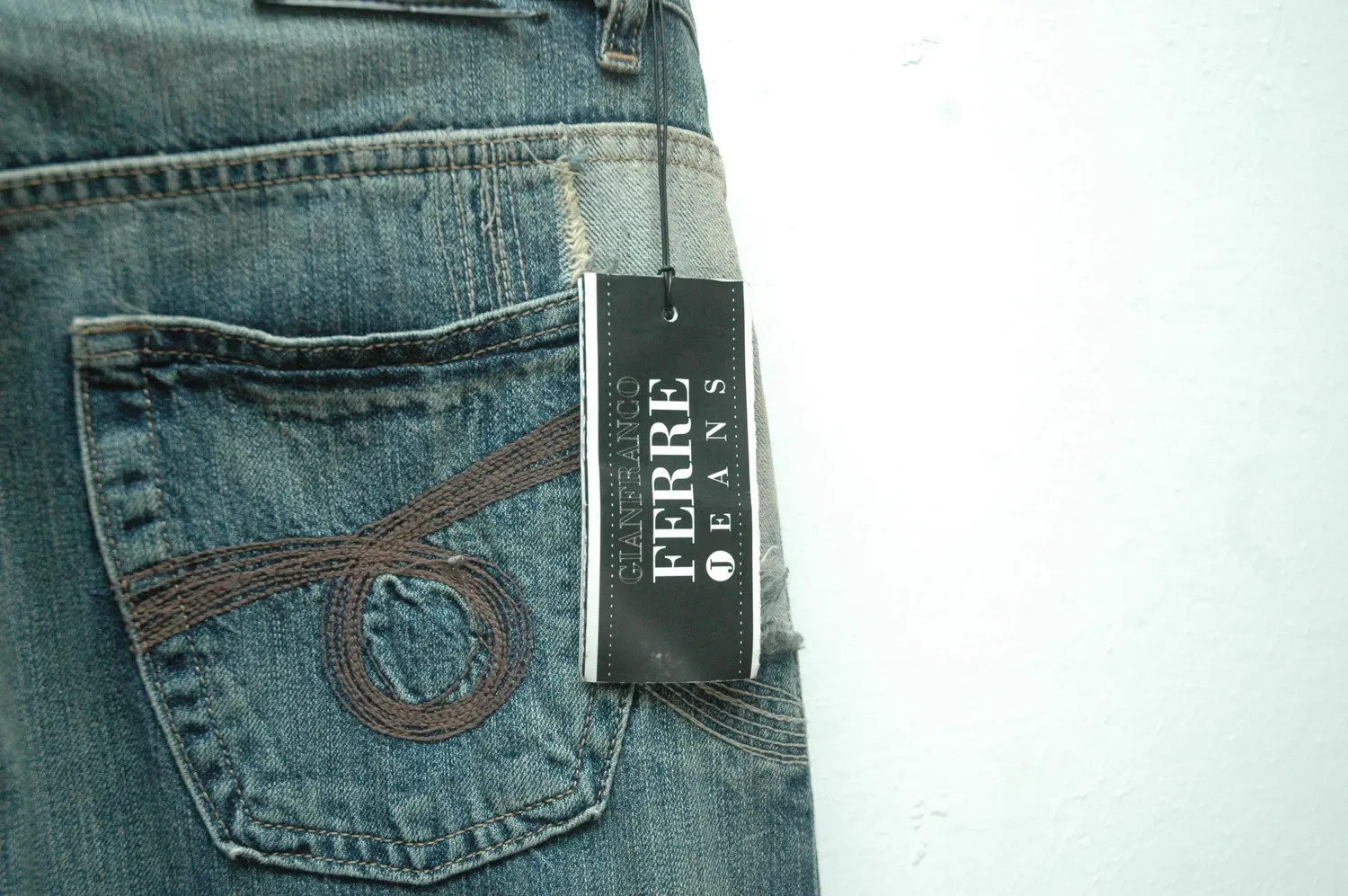NWT Vintage Gianfranco Ferre Patchwork Jeans Made… - image 11