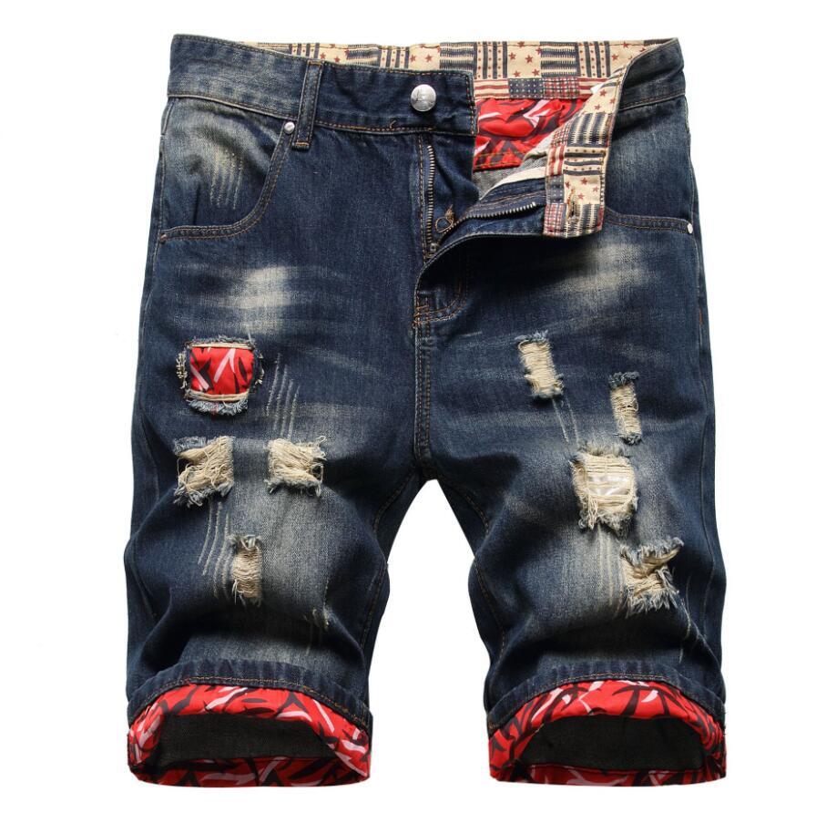 Ripped Holes Summer Shorts Punk Hip Hop Breathable