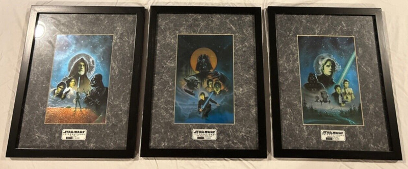 Star Wars Chromart Zanart 1996 Set Chrome Prints ANH ESB ROTJ Lucasfilm Numbered