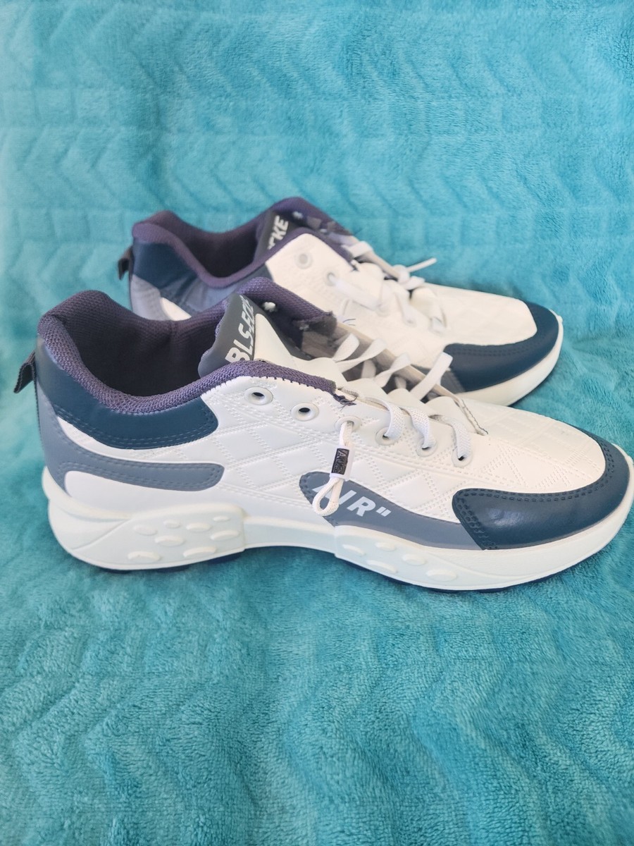 BLS-ECKE RUNNING/TRAINING SHOES NAVY/WHITE MENS SIZE 7 | eBay