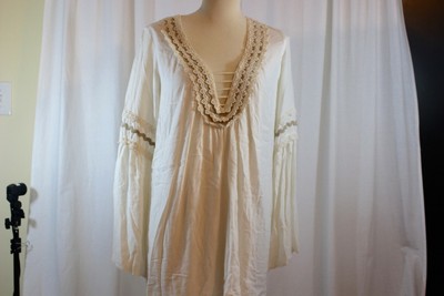 ivory peasant blouse