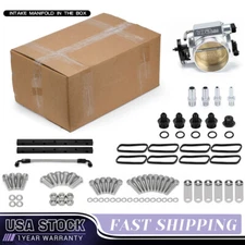 Alu 102mm High Profile Intake Manifold & Throttle Body For LS1 LS2 