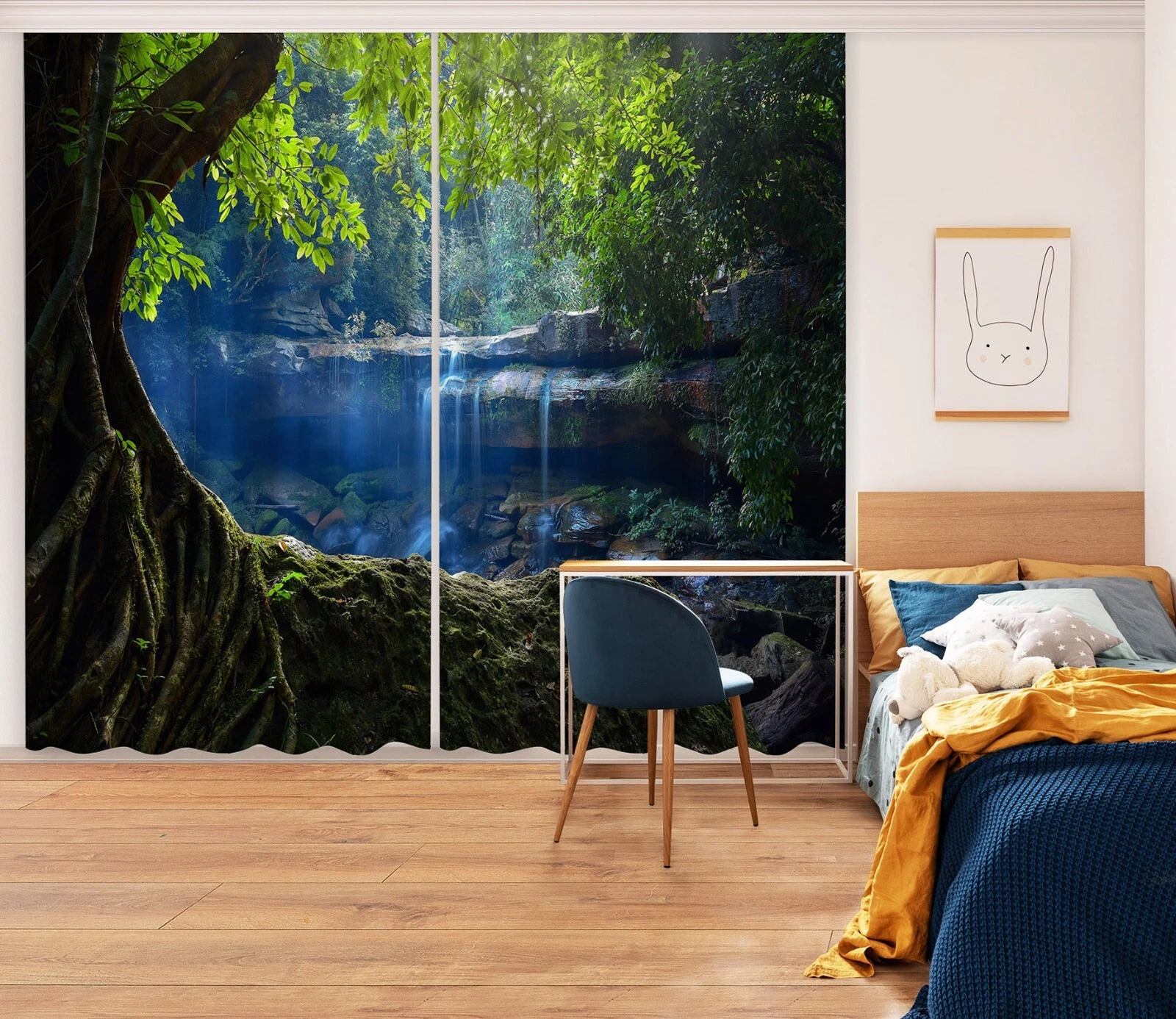 3D Peaceful Nature ZHUB105 Photo Curtain Window Blockout Fabric Vera 2023