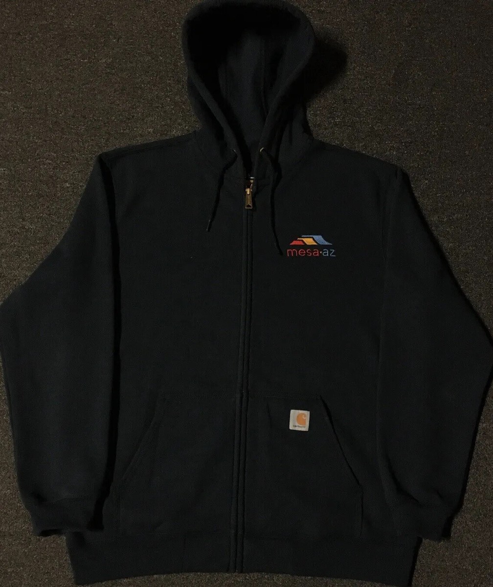 Carhartt Faded Zip Hoodie L Grunge Biker Skate Surf WIP Trucker Carhartt Faded Zip Hoodie L Grunge Biker Skate Surf WIP Trucker