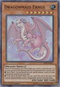 Dragonmaid Ernus - MYFI-EN015 - Super Rare - 1st Edition x3 - Near Mint