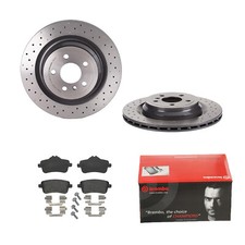 BREMBO BREMSSCHEIBEN Ø330MM + BREMSBELÄGE HINTEN FÜR MERCEDES-BENZ M-KLASSE GLE 