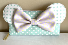 Loungefly Disney Minnie Mouse Pastel Polka Dot Zip Around Wallet