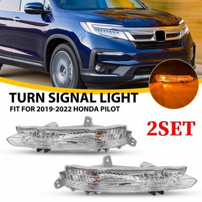 33300TG7A21 For Honda 2019-22 Pilot 4X Front Turn Signal Lights Pair 33350TG7A21