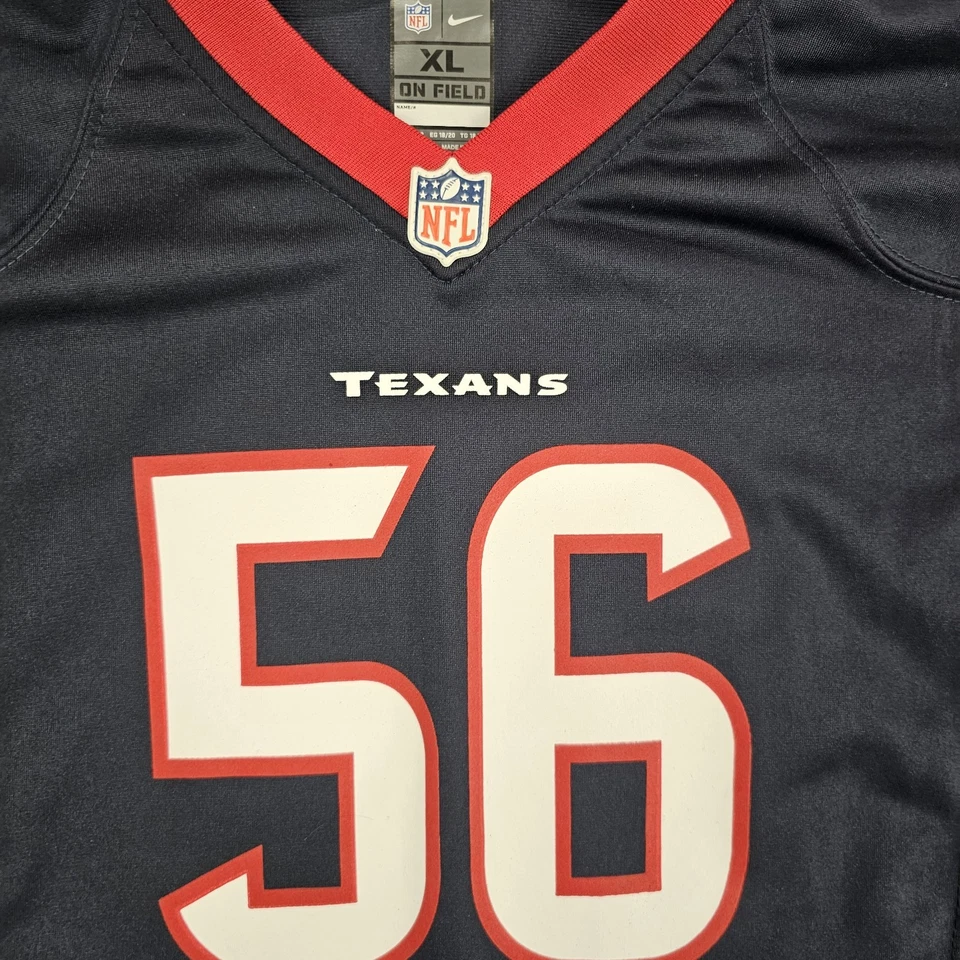 Подлинная футболка игроков Nike NFL Houston Texans Cushing No56 синяя размер XL - Изображение 2 из 4