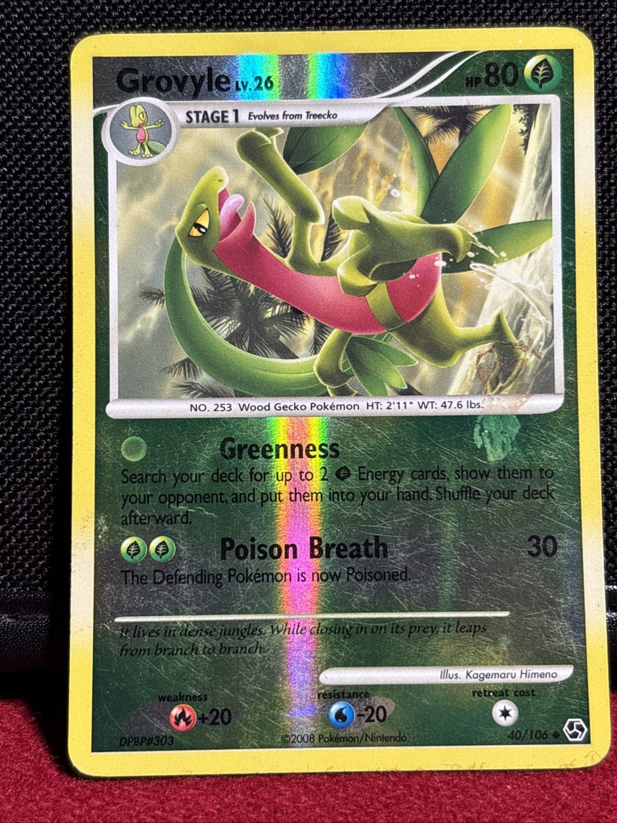 Grovyle 40/106 Great Encounters Reverse Holo