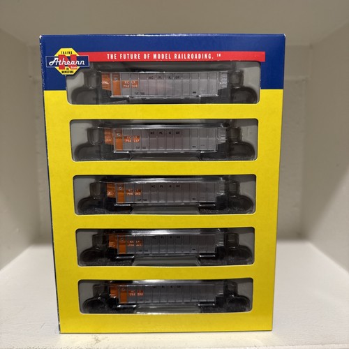Paquete de 5 Athearn calibre N Kansas City Power & Light BethGon Coalporter 11660 | Condition: New