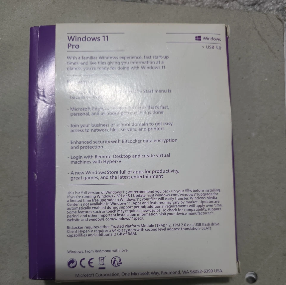 Unidad flash USB Microsoft Windows 11 Pro 64 bits (HAV-00072) Foto 3 de 3