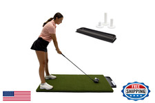 Dura-Pro 5'x5' Premium Residential Golf Mat. Bonus Tray + 3 Rubber Tees. 19MM