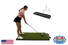 Dura-Pro 5'x5' Premium Residential Golf Mat. Bonus Tray + 3 Rubber Tees. 19MM