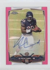 2014 Topps Chrome Mini Rookie BCA Pink Refractor 11/75 Ka'Deem Carey Auto 1u6