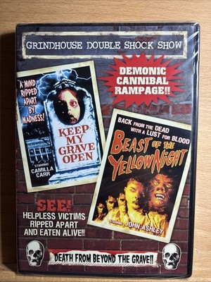 KEEP MY GRAVE OPEN / BEAST OF THE YELLOW NIGHT DVD Grindhouse HORROR SEALED