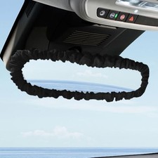 Cute Car Rearview Mirror Cover, Elastic Soft Auto Rearview Mirror Black