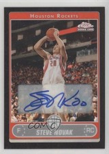 2006-07 Topps Chrome Black Refractor Auto Steve Novak #174 Auto 1j71