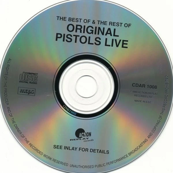 Sex Pistols Best of & the Rest of - Original Pistols Live CD UK Action Replay - Image 2 of 3